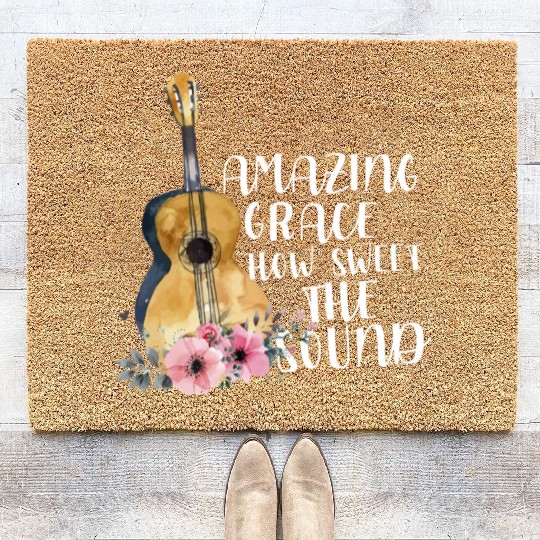 Amazing Grace How Sweet The Sound Coir Doormats