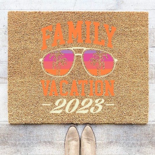 Family Vacation 2023 Coir Doormats