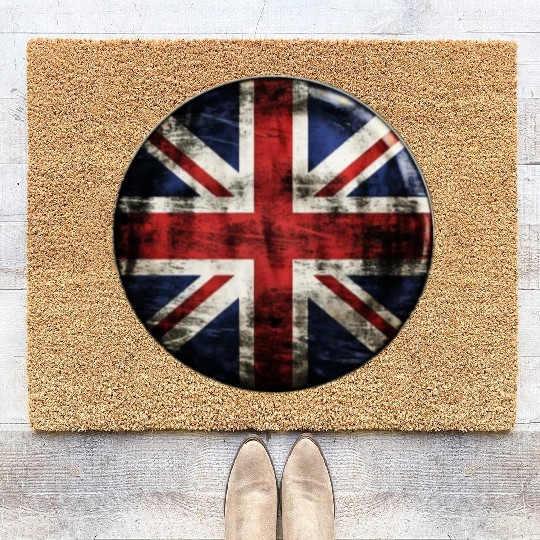 Union Jack Vintage Distressed Coir Doormats