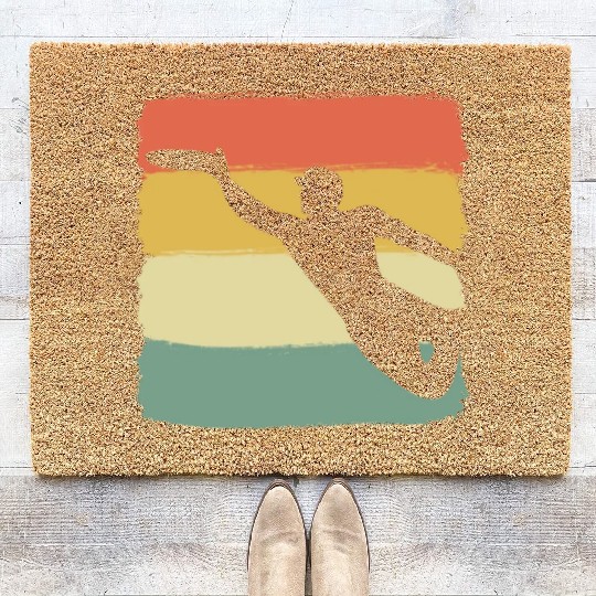Ultimate Frisbee Player Frisbee Player Coir Doormats
