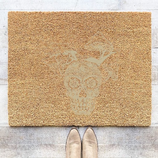 Fairy Coir Doormats, Fairycore Skull Skeleton And