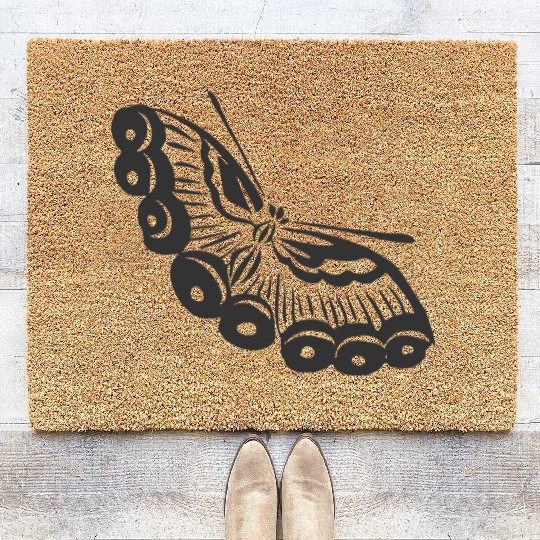 butterfly lovers Coir Doormats