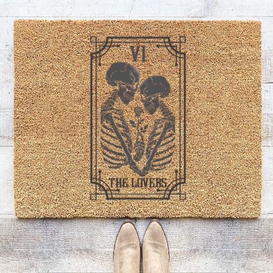 The Tarot Card Occult Goth Halloween Gothic Coir Doormats