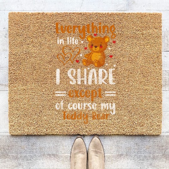 Teddy Bear Offspring Protector Cuddly Coir Doormats