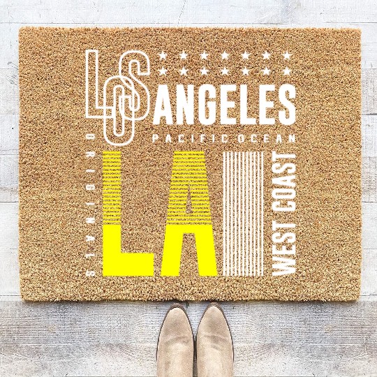 Los Angeles LA West Coast Coir Doormats