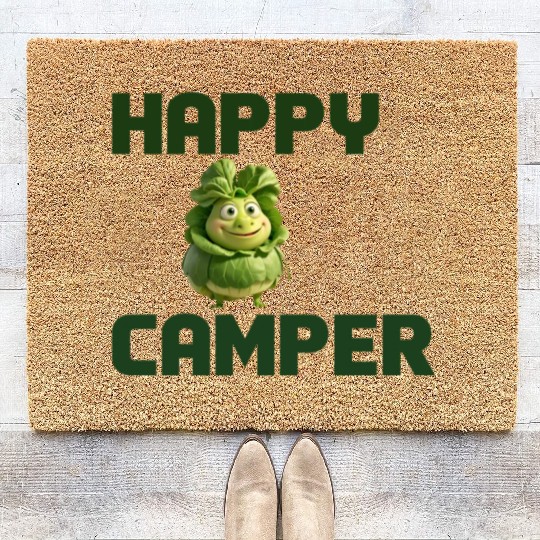 happy camper Coir Doormats