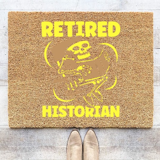 Retired Historian Job Historic History Teacher Coir Doormats