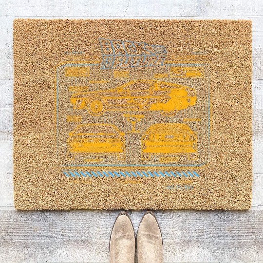 Back To The Future 35Th Anniversary Delorean Coir Doormats