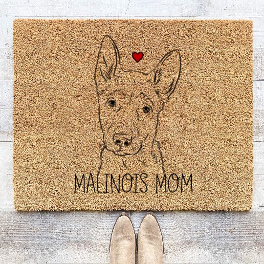 Malinois Mom Malinois Lover Belgian Malinois Coir Doormats