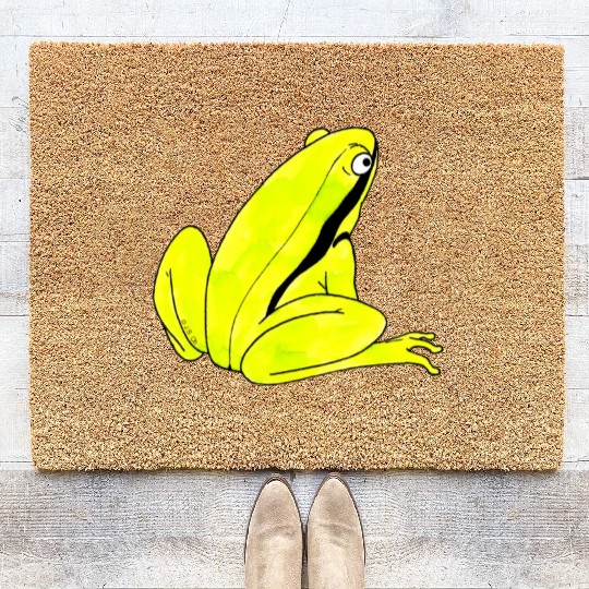 Green Frog Coir Doormats