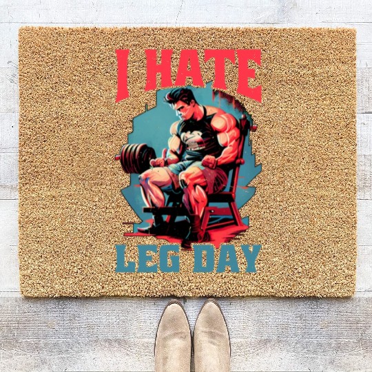 I Hate Leg Day 18 Coir Doormats