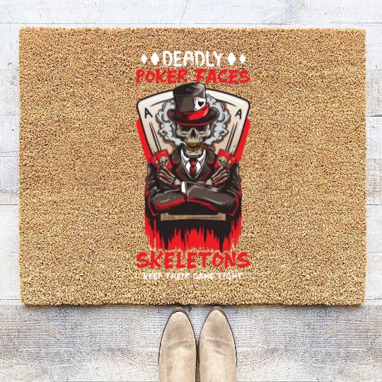 Poker Casino Poker Player Gambling Roulette Coir Doormats