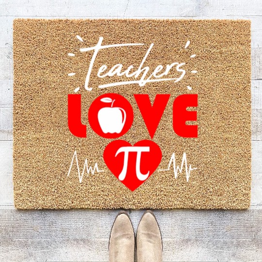 Pi Day Teacher Math Science Thank You 2020 Coir Doormats