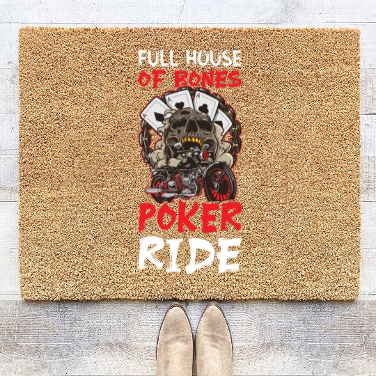 Poker Casino Poker Player Gambling Roulette Coir Doormats