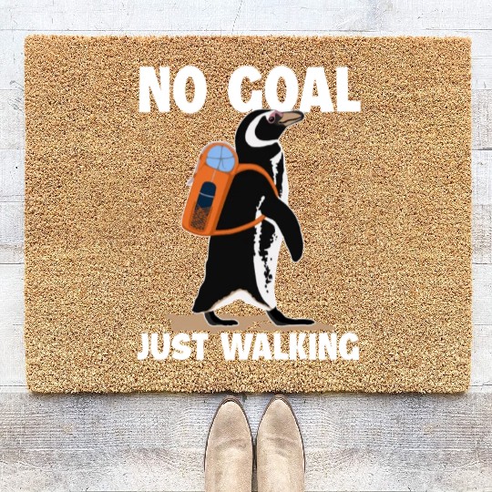 No Goal Just Walking Backpacking Outdoor Wander Coir Doormats
