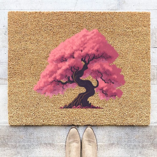 Sakura Tree in full bloom Coir Doormats