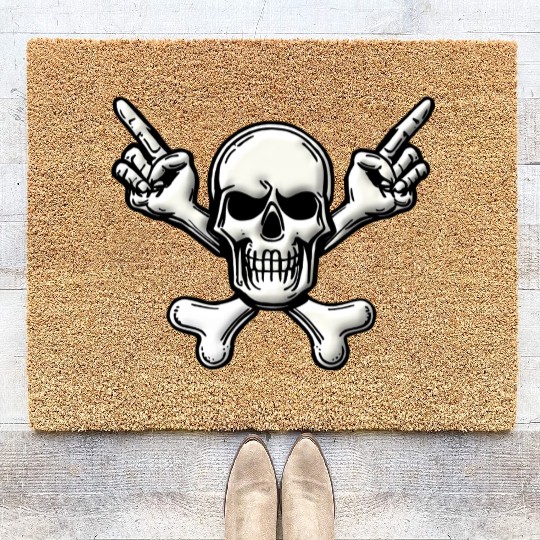 #1 Skull & Bones Coir Doormats