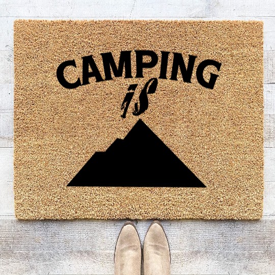 Camping is nature Coir Doormats