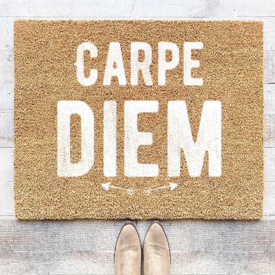 Carpe diem - Seize the Day Coir Doormats