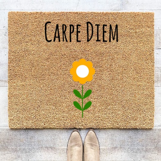 Carpe Diem Inspirational Coir Doormats