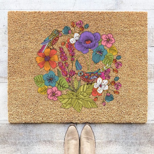 Spring Garden Coir Doormats