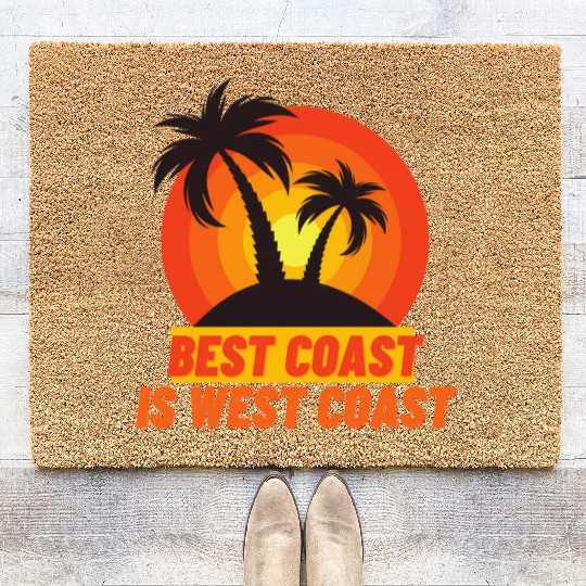Best Coast Is West Coast Coir Doormats