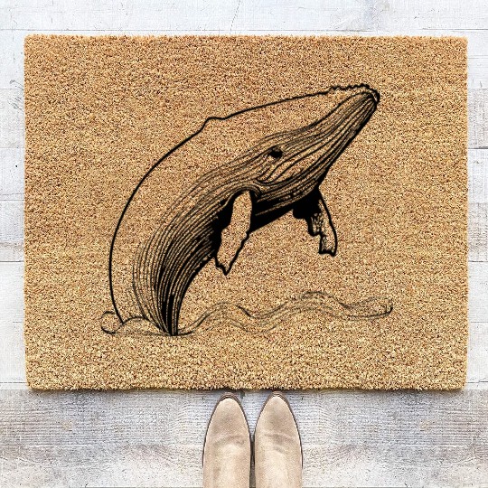 Whale Ocean Marine Coir Doormats