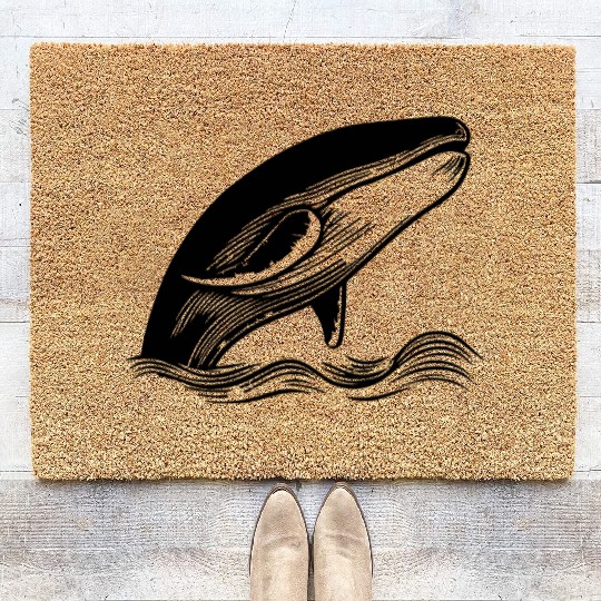 Whale Ocean Marine Coir Doormats