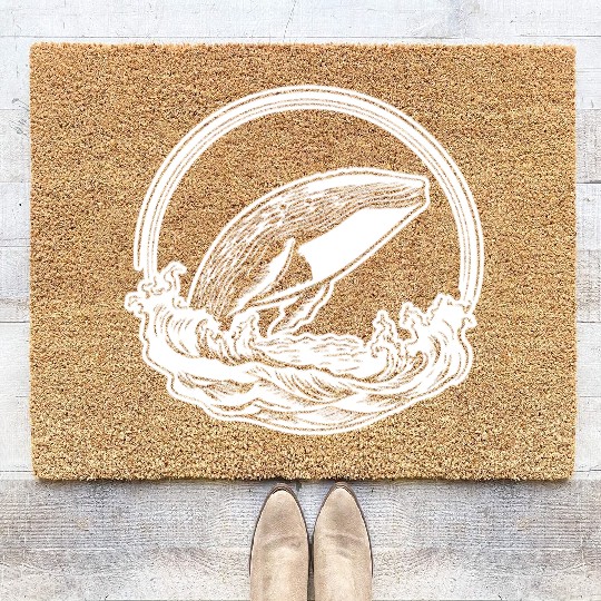 Whale Ocean Marine Coir Doormats