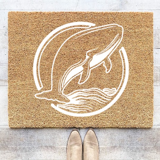 Whale Ocean Marine Coir Doormats