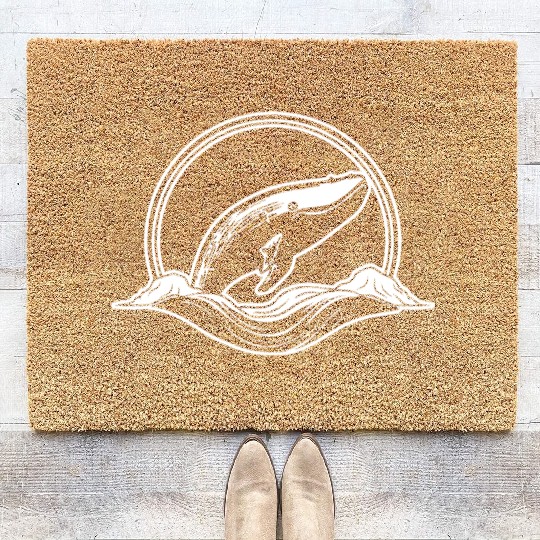 Whale Ocean Marine Coir Doormats