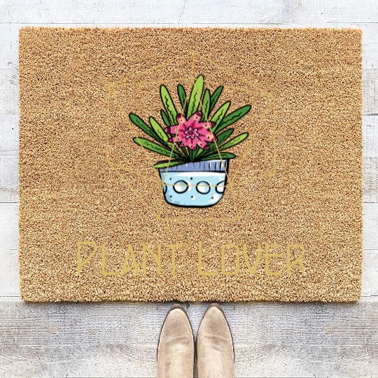Plant Lover Fancy Houseplant Coir Doormats