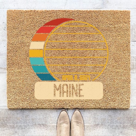 Total Solar Eclipse Maine April 28 2024 Eclipse Coir Doormats