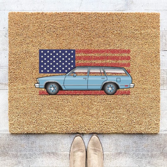 Usa Light Blue Coir Doormats