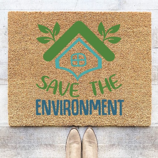 Save The Environment Coir Doormats