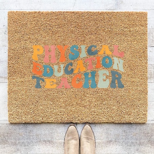 Groovy Physical Education Teacher PE Teaching Coir Doormats