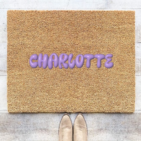 Charlotte: A Royal Name Choice! Coir Doormats