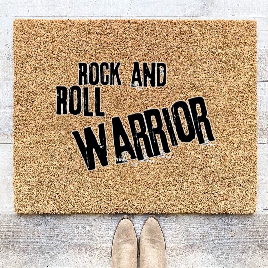 Rock and roll warrior Coir Doormats