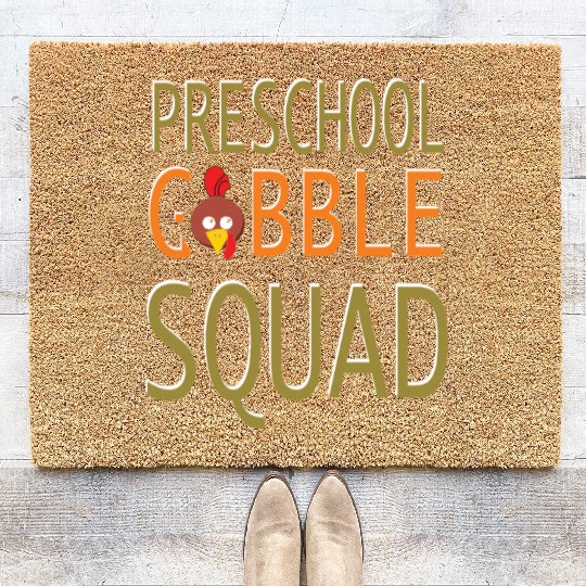 Preschool Gobble Squad Coir Doormats