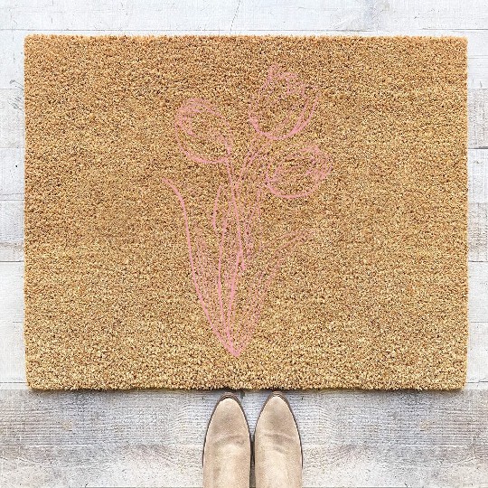 Tulips Florist Flowers Tulip Coir Doormats