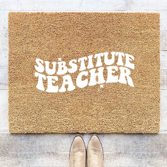 Substitute Teacher Back To School Sub Teacher Coir Doormats