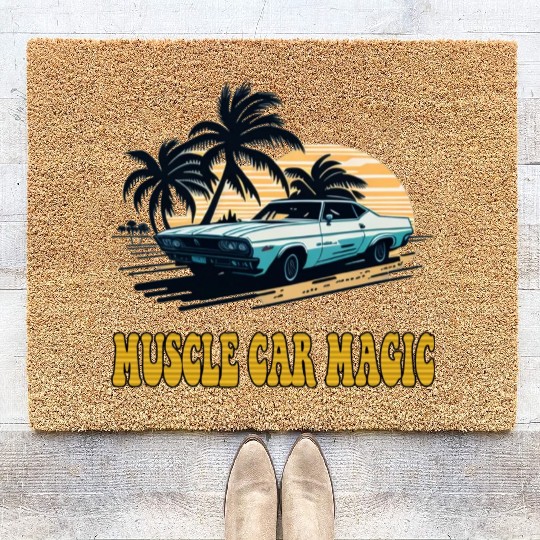 Muscle Car Magic Coir Doormats