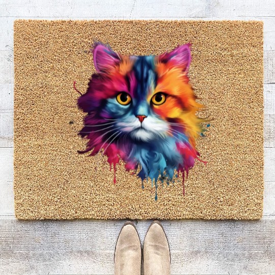 Persian Cat Living Atmosphere Coir Doormats