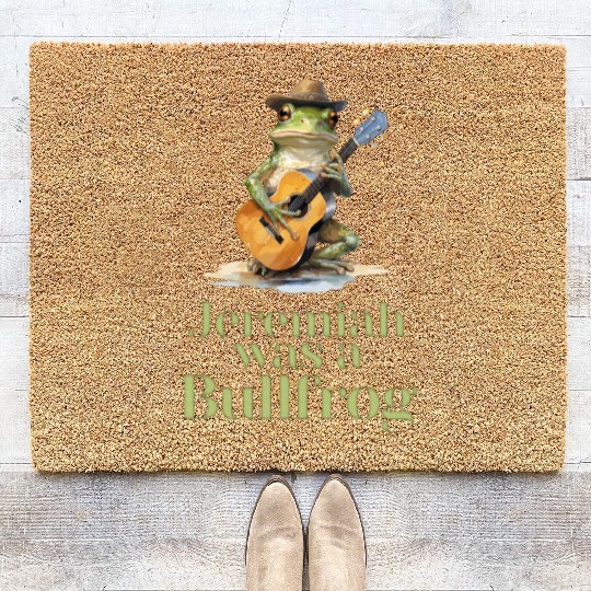 Jeremiah Was a Bullfrog - Classic Rock Coir Doormats