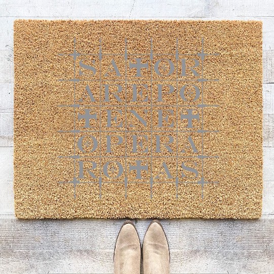 SATOR Square [GREY] Coir Doormats