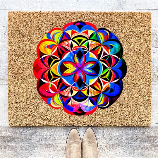 Art mandala Coir Doormats