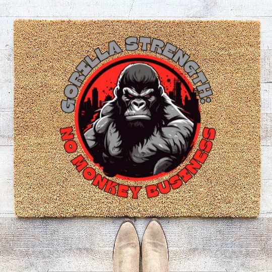 Gorilla Strength: No Monkey Business Coir Doormats