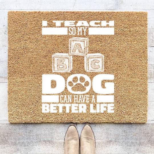 Daycare Teacher Dog Coir Doormats