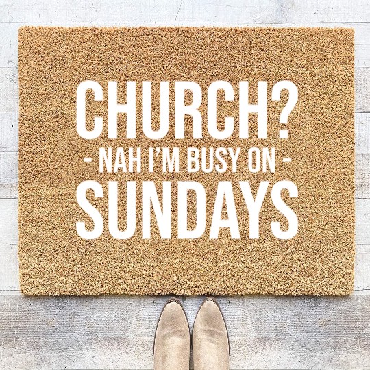 Atheism Religion Belief Atheists Science Coir Doormats