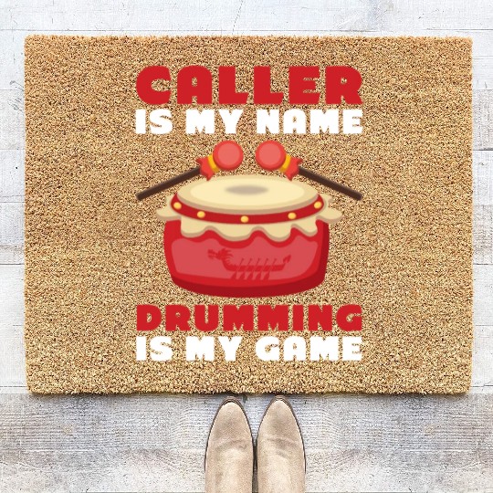 Funny Dragon Boat Racing Paddle Coir Doormats